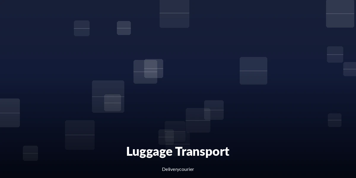 Secure luggage storage space for bags, suitcases, and travel gear
