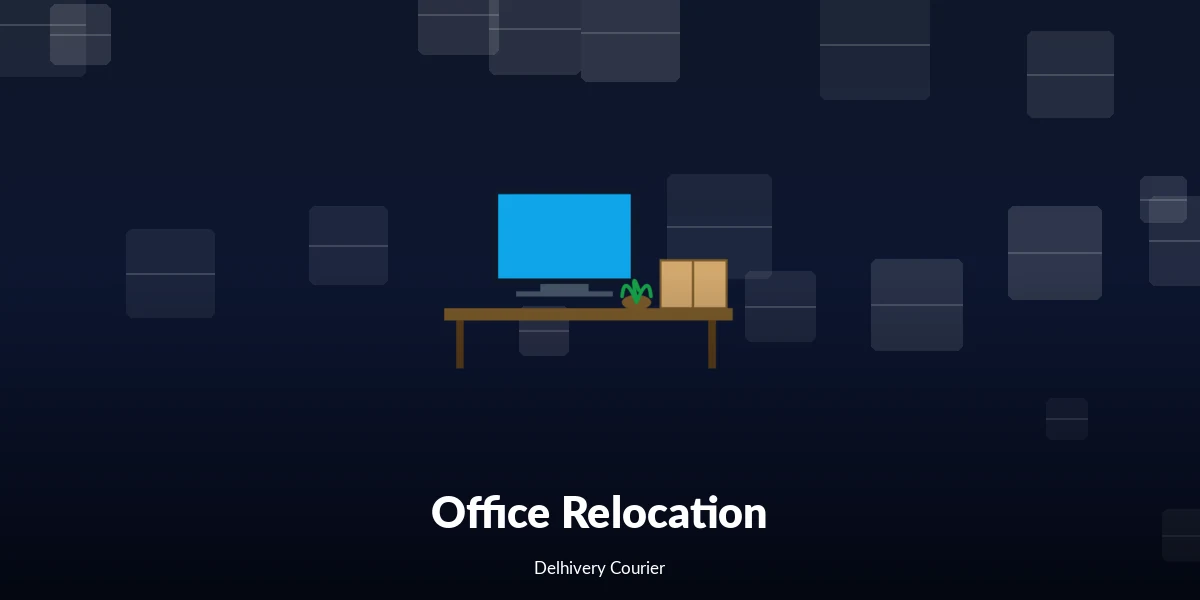 Secure and organized business shifting unit with inventory and office equipment